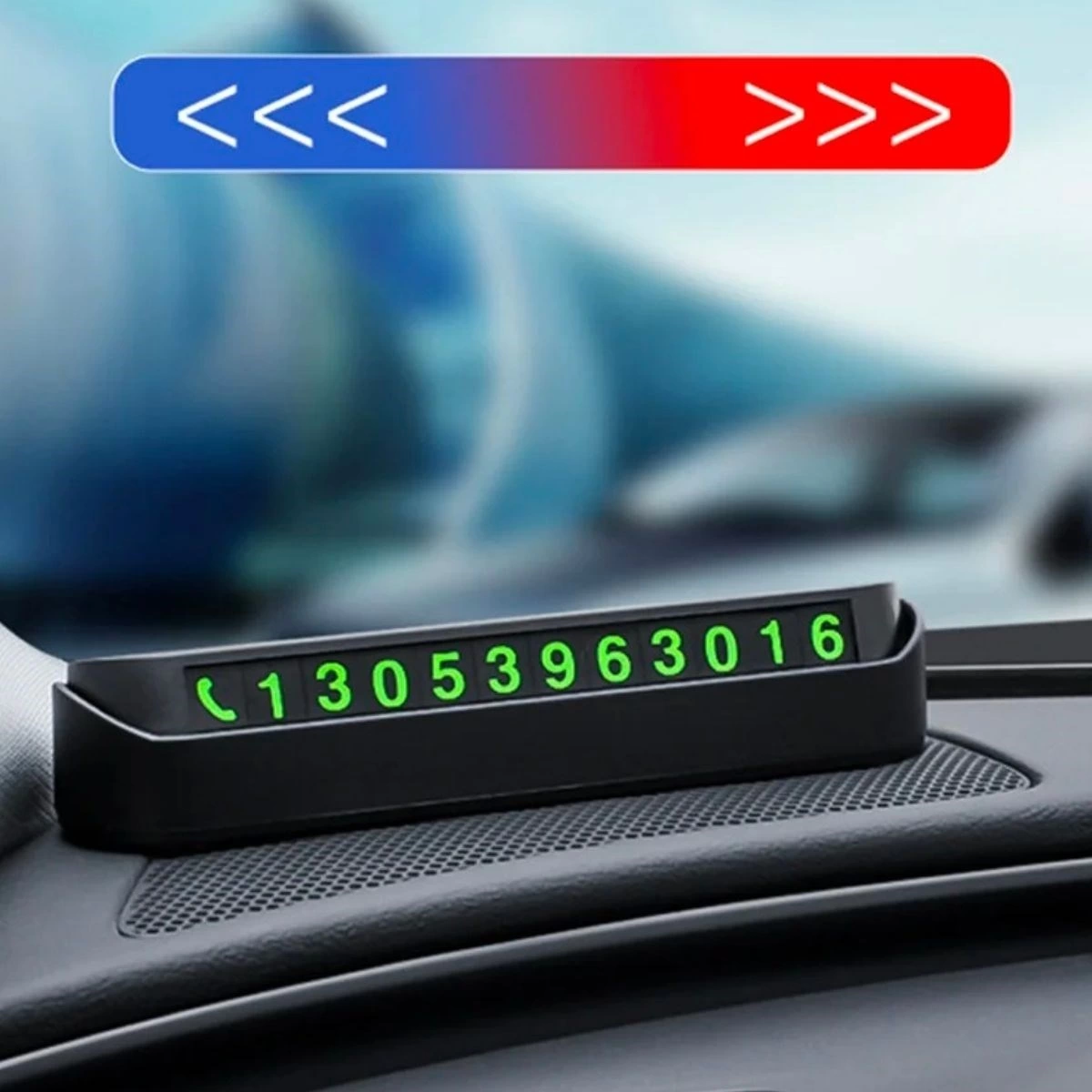 Pratik Fosforlu Telefon Numarası Yamzak İçin Araç İçi Oto Numaratör Numaralık ( Lisinya )