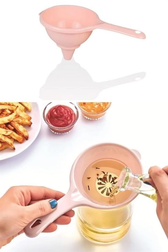 Pratik İnce Elekli Mutfak Gereci Sıvı Yağ Süzgeci ( Lisinya ) Pratik İnce Elekli Mutfak Gereci Sıvı Yağ Süzgeci ( Lisinya )