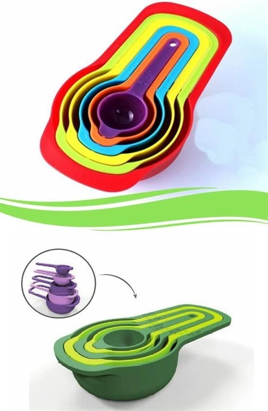 Pratik Ölçü Kaşığı Kabı 5li Şeker Baharat Sıvı Ölçer Aparat ( Lisinya ) Pratik Ölçü Kaşığı Kabı 5li Şeker Baharat Sıvı Ölçer Aparat ( Lisinya )