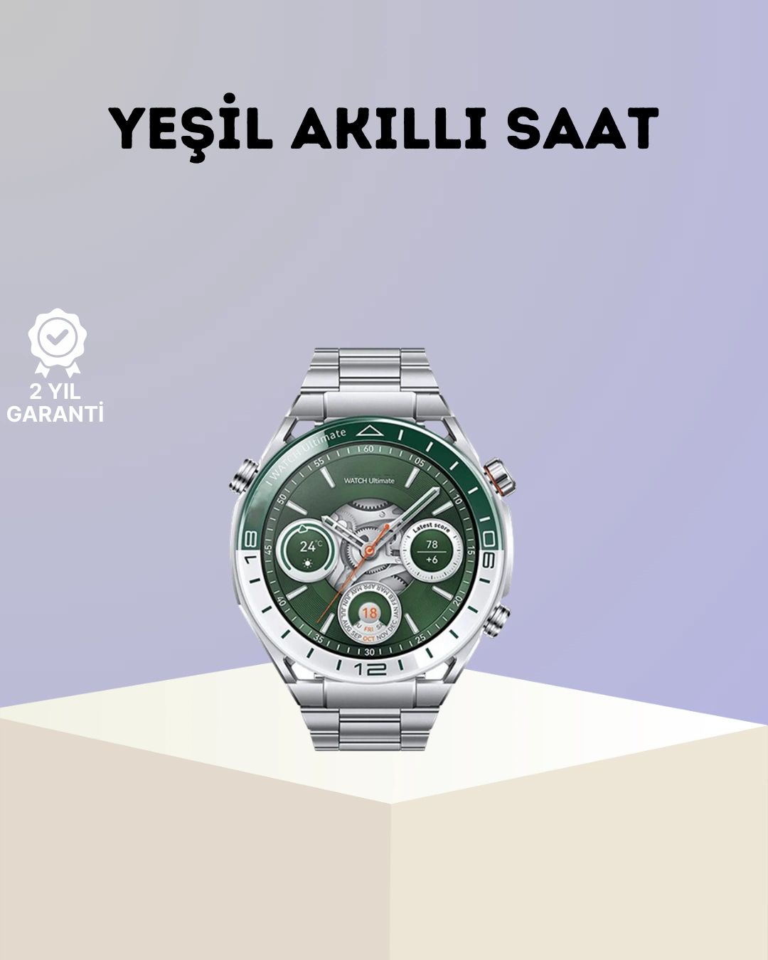 Premium Amoled Akıllı Saat Gps Harita Desteği Bluetooth Arama Sağlık Takipli ( Lisinya )