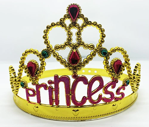 Prenses Yazılı Altın Renk Ayarlanabilir Parti Tacı ( Lisinya ) Prenses Yazılı Altın Renk Ayarlanabilir Parti Tacı ( Lisinya )
