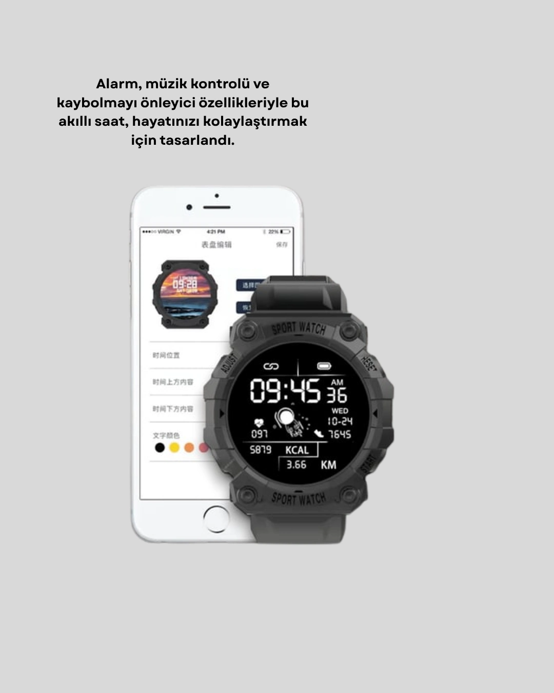 Pro Bluetooth Akıllı Saat – Kalp Atış, Kan Basıncı Ve Uyku Takibi ( Lisinya )