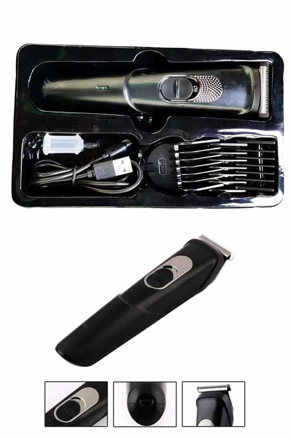 Pro Şarjlı Saç Sakal Tıraş Makinesi Ense Kesme Makinesi Lazer Öncesi Kısaltma ( Lisinya )