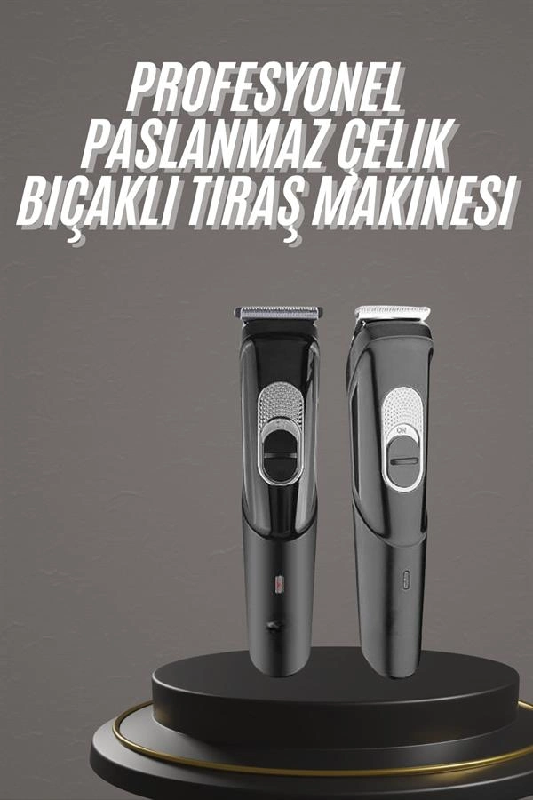 Pro Şarjlı Saç Sakal Tıraş Makinesi Ense Kesme Makinesi Lazer Öncesi Kısaltma ( Lisinya )