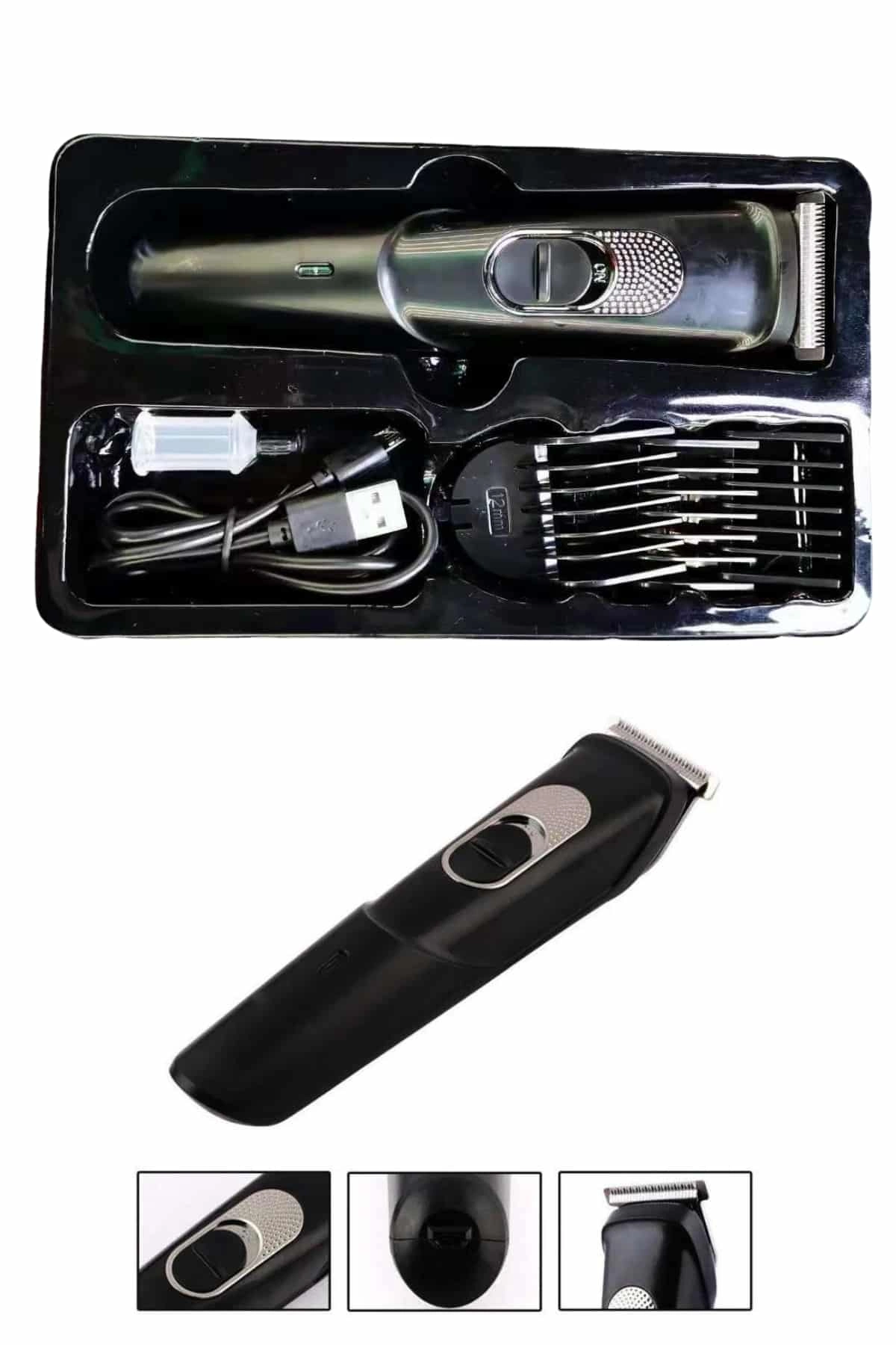 Pro Şarjlı Saç Sakal Tıraş Makinesi Ense Kesme Makinesi Lazer Öncesi Kısaltma ( Lisinya )