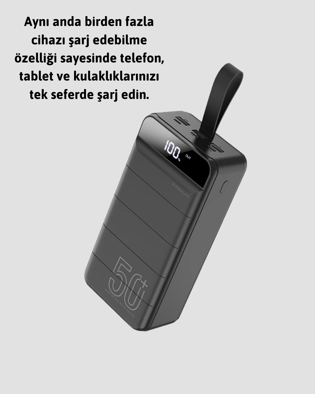 Profesyonel 50.000 Mah Powerbank – Aynı Anda Birden Fazla Cihaz Şarj Eden, Dayanıklı Ve Güvenli Taşınabilir Şarj Cihazı ( Lisinya )