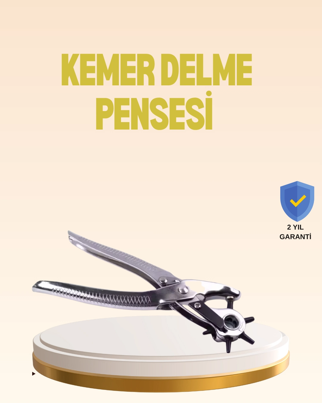 Profesyonel Deri Delme Pensesi Döner Başlıklı Kemer Delici 6 Fonksiyonlu ( Lisinya )