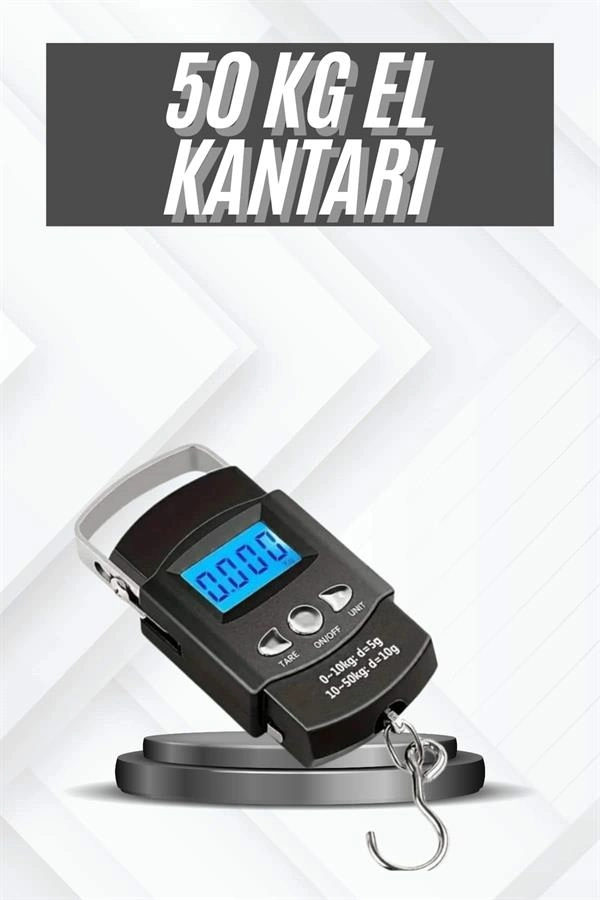 Profesyonel El Terazisi El Kantarı 50 Kg Dijital Göstergeli Tartı ( Lisinya )