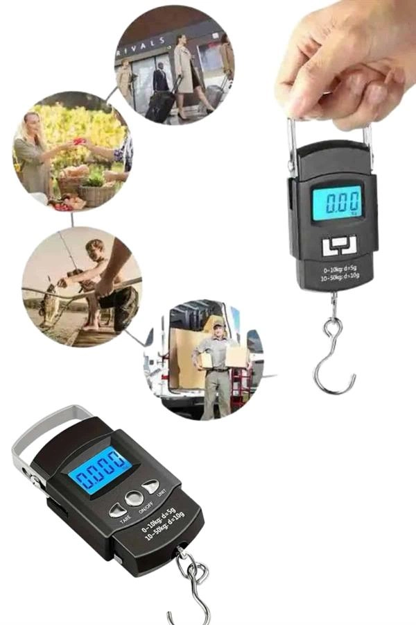 Profesyonel El Terazisi El Kantarı 50 Kg Dijital Göstergeli Tartı ( Lisinya )