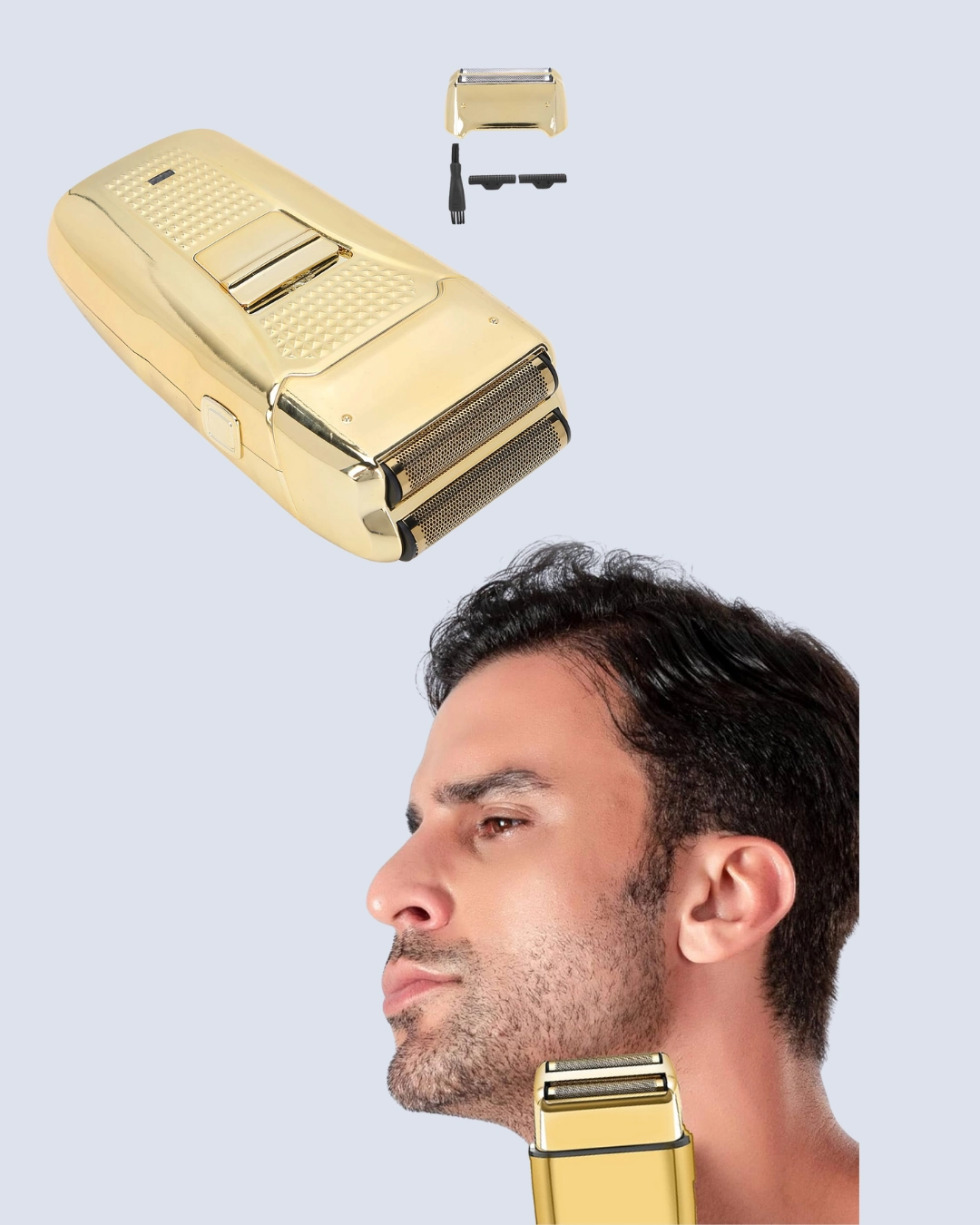 Profesyonel Kuru Kullanım Sakal Tıraş Makinesi Çift Başlıklı ( Lisinya )