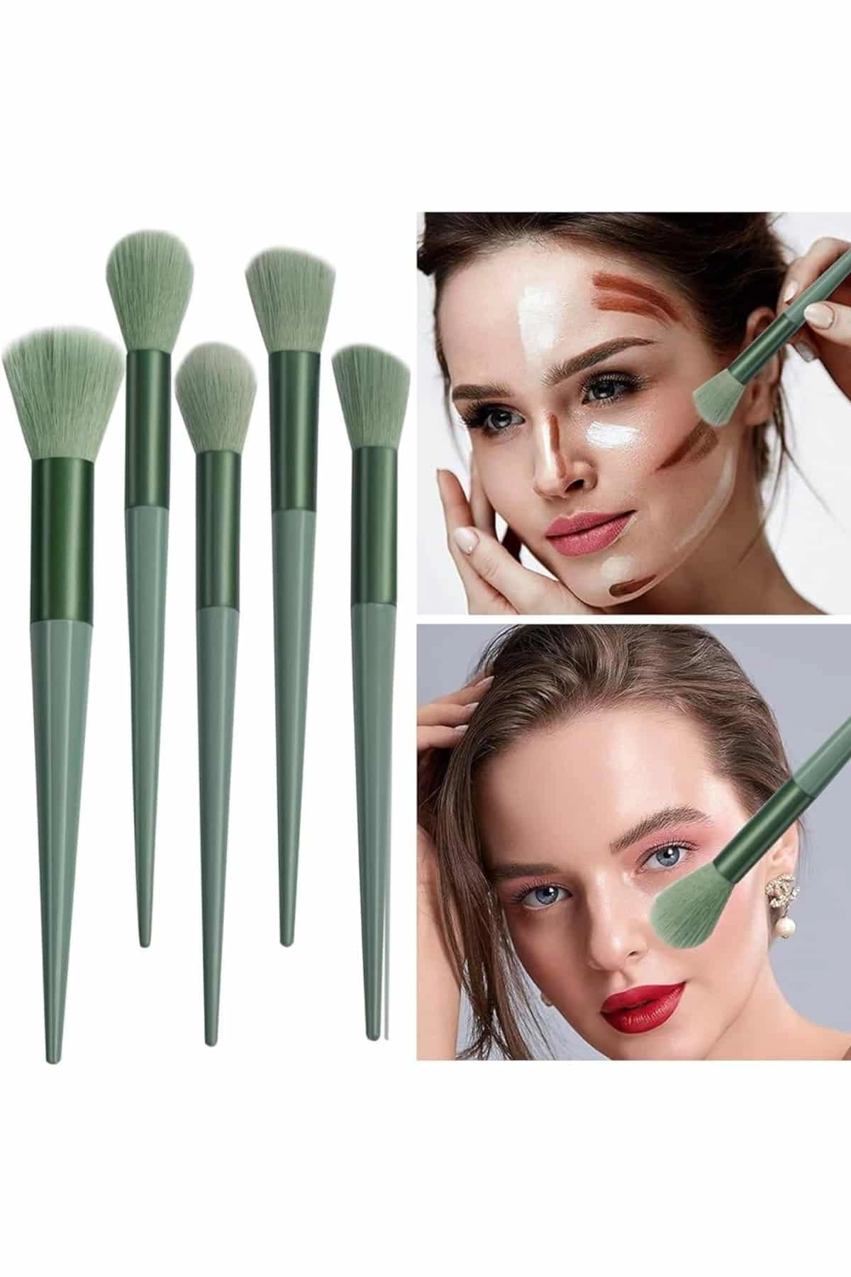 Profesyonel Makyaj Fırça Seti 13 Parça Yumuşak Kıllı Fırça Seti Far Fırçası ( Lisinya )