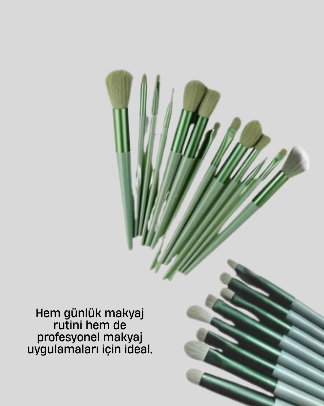 Profesyonel Makyaj Fırça Seti Yumuşak Kıllı Taşınabilir Çantalı ( Lisinya )