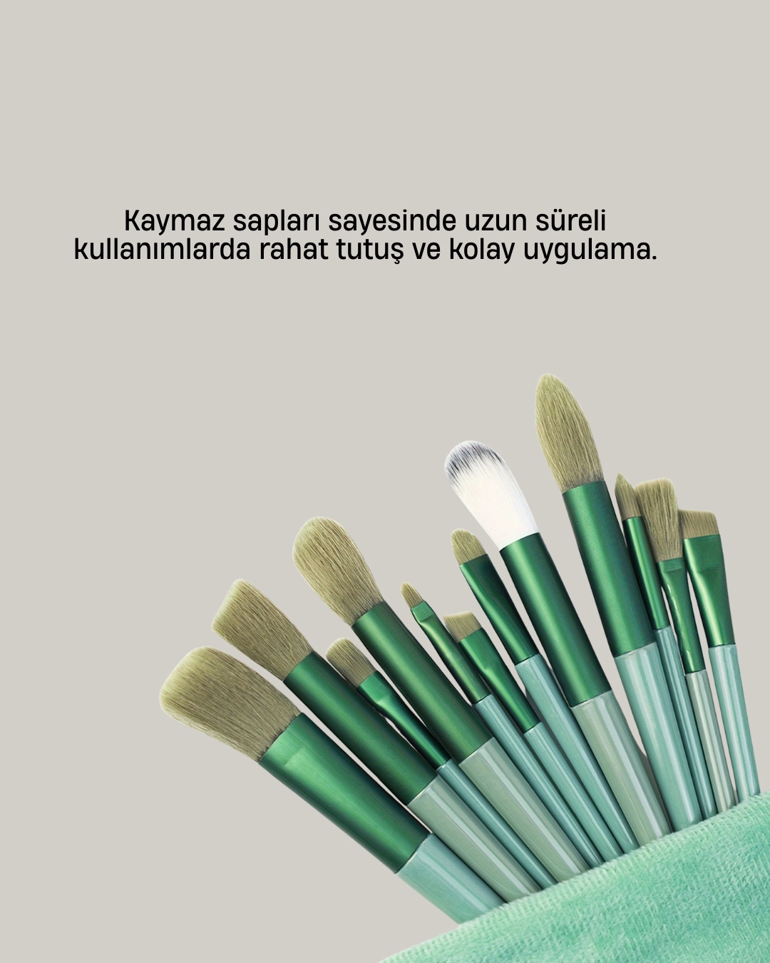 Profesyonel Makyaj Fırça Seti Yumuşak Kıllı Taşınabilir Çantalı ( Lisinya )