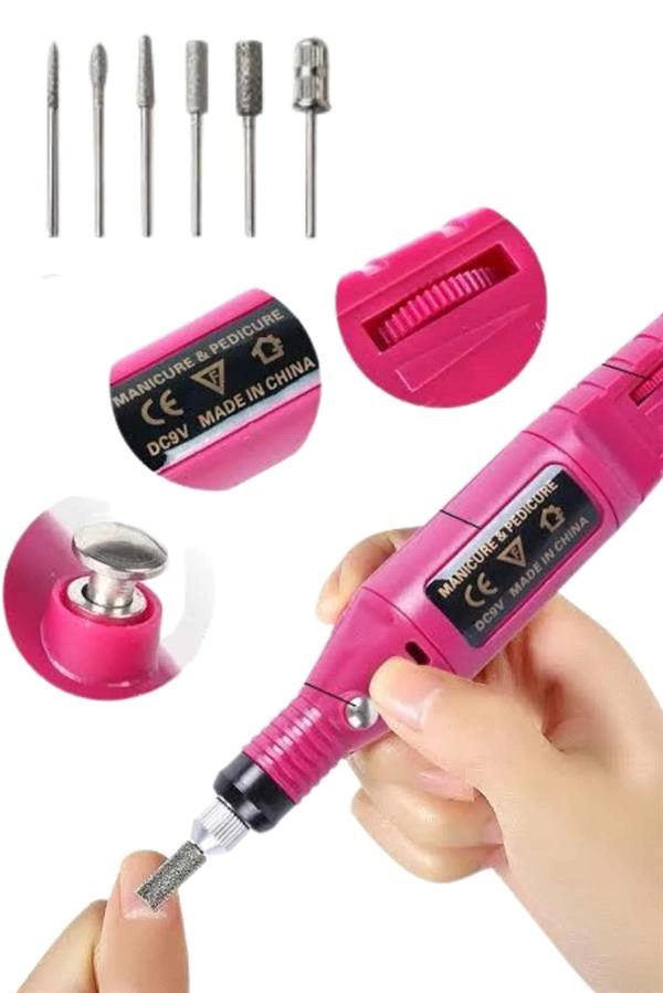 Profesyonel Manikür Pedikür Seti Törpü Makinesi Protez Tırnak Çıkarma ( Lisinya )