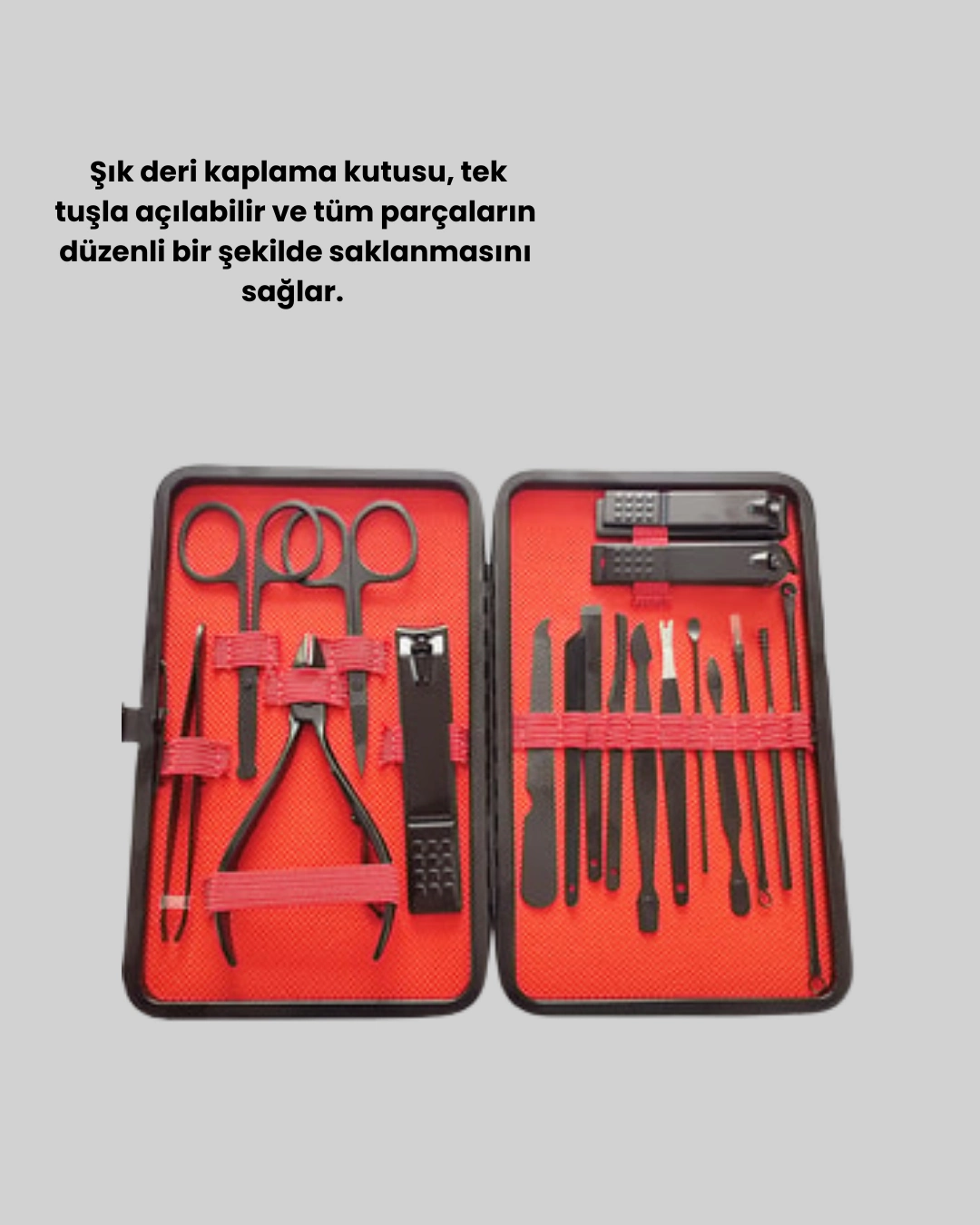 Profesyonel Paslanmaz Çelik Manikür & Pedikür Seti ( Lisinya ) Profesyonel Paslanmaz Çelik Manikür & Pedikür Seti ( Lisinya )