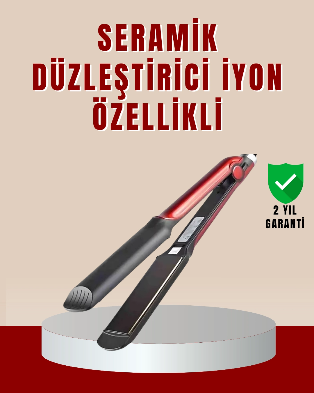 Profesyonel Saç Düzleştirici – 360° Döner Kablo Ve Kompakt Tasarım ( Lisinya )