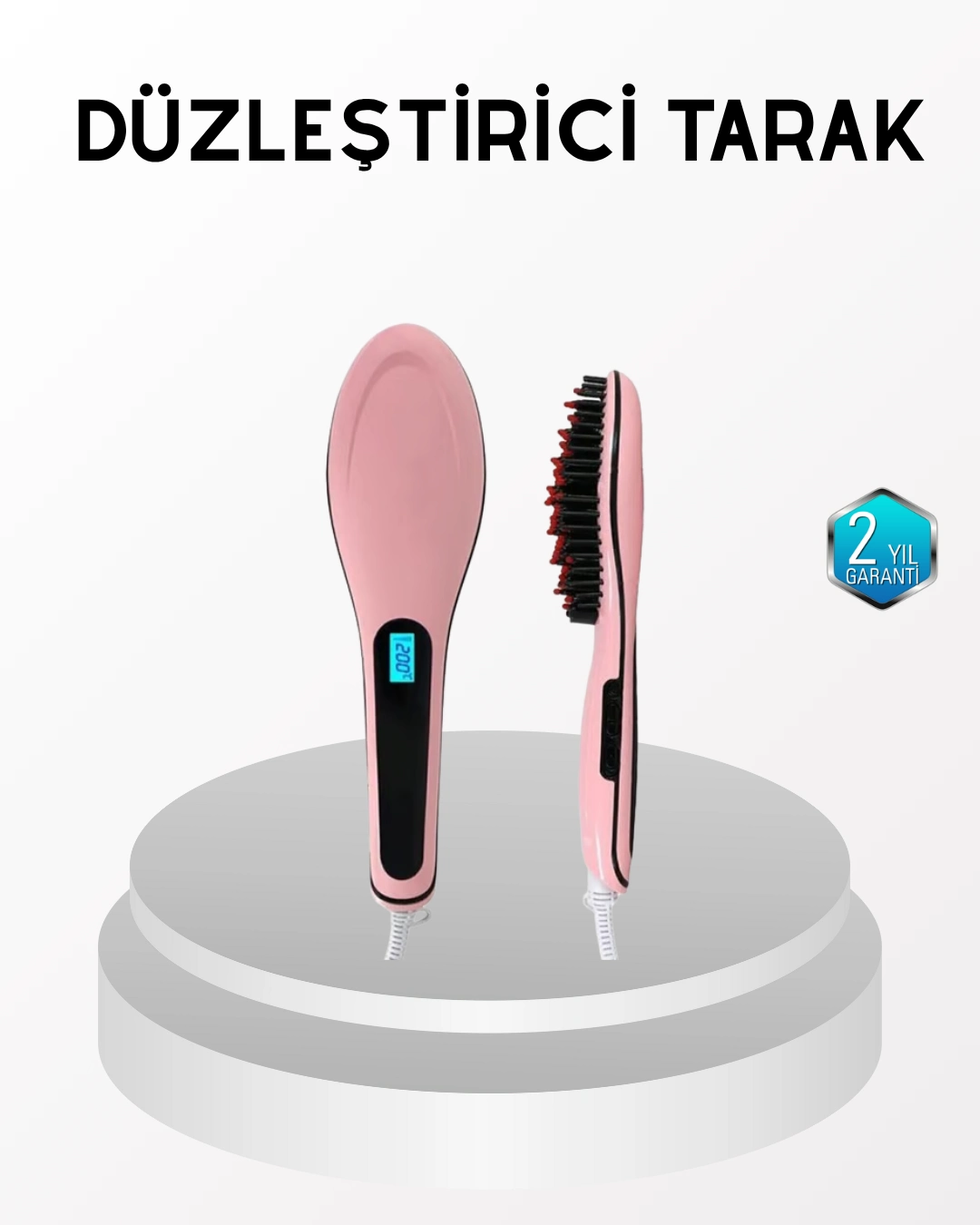 Profesyonel Saç Düzleştirici Tarak – 230°c Maksimum Isı, Hızlı Isınma Ve Seramik Plaka ( Lisinya )