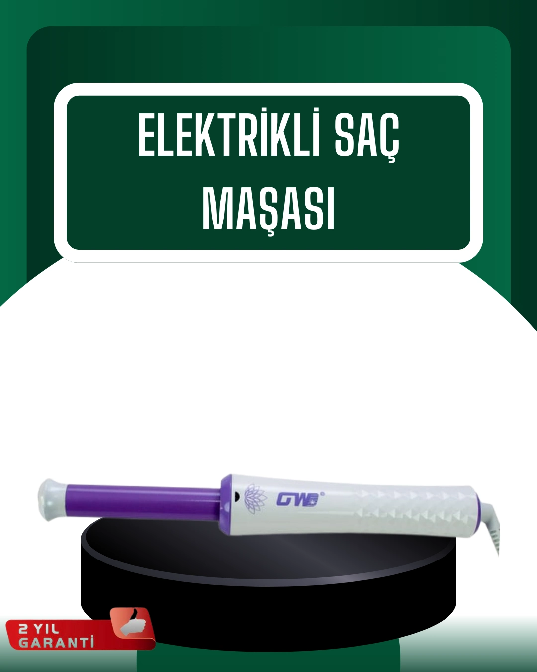 Profesyonel Saç Kıvırma Makinesi – 32 Mm Geniş Bukle Maşası ( Lisinya )