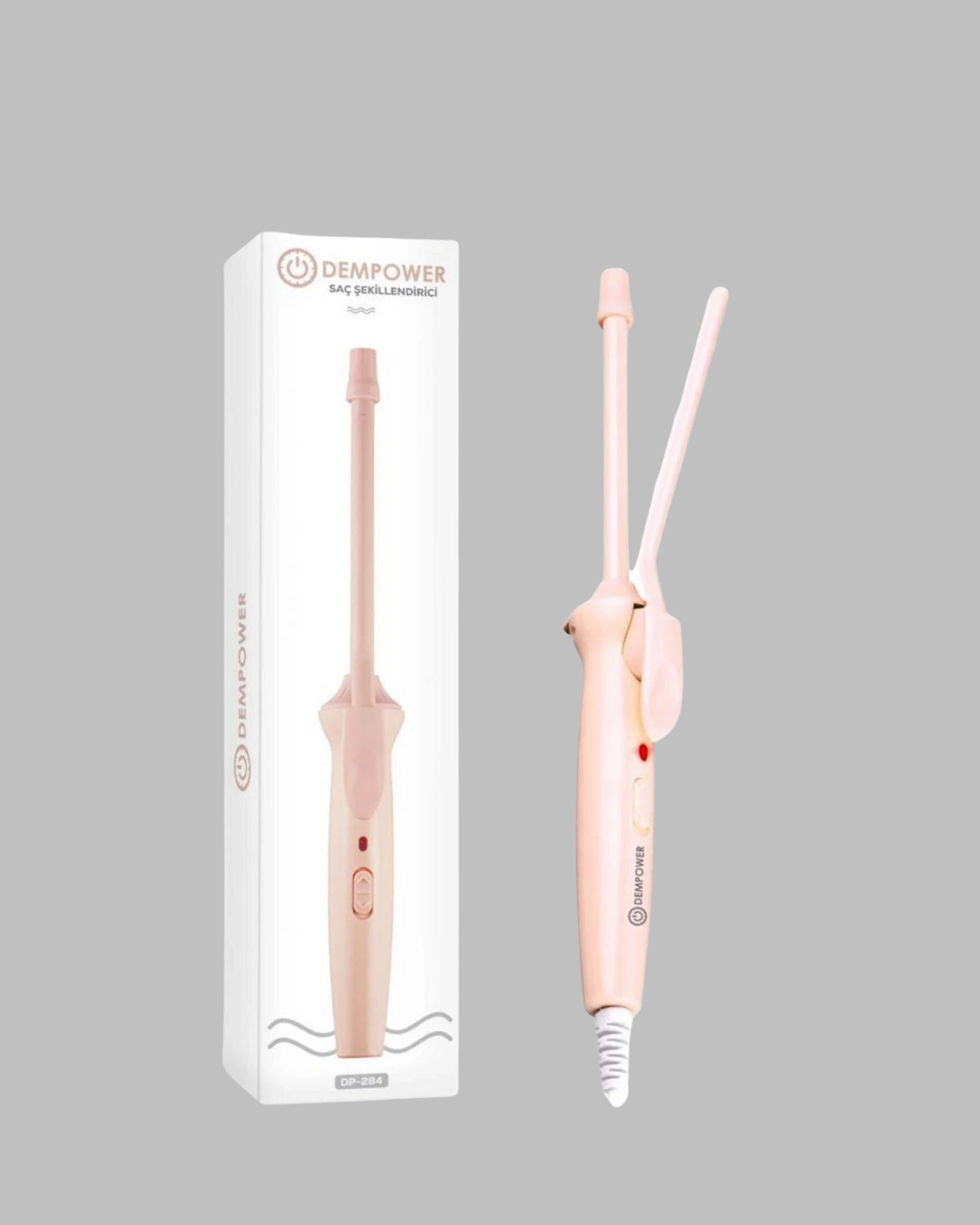 Profesyonel Saç Maşası 9mm Seramik Kaplama İnce Bukle Maşası ( Lisinya )