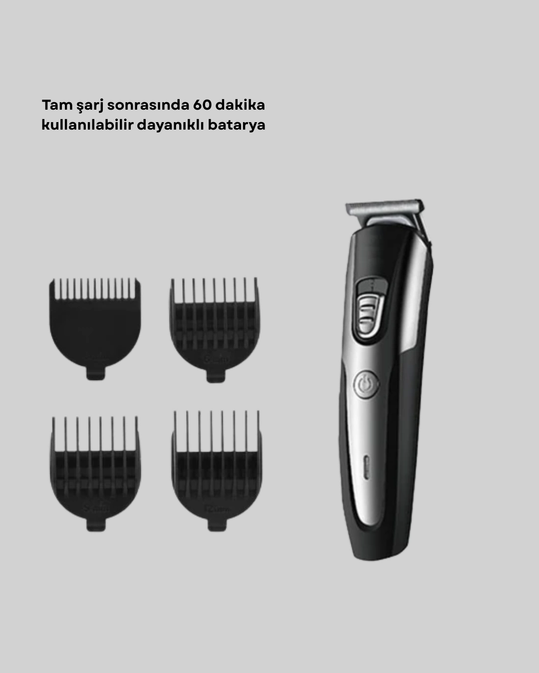 Profesyonel Saç Ve Sakal Kesme Tıraş Makinesi Kablosuz Ergonomik Tasarım ( Lisinya )