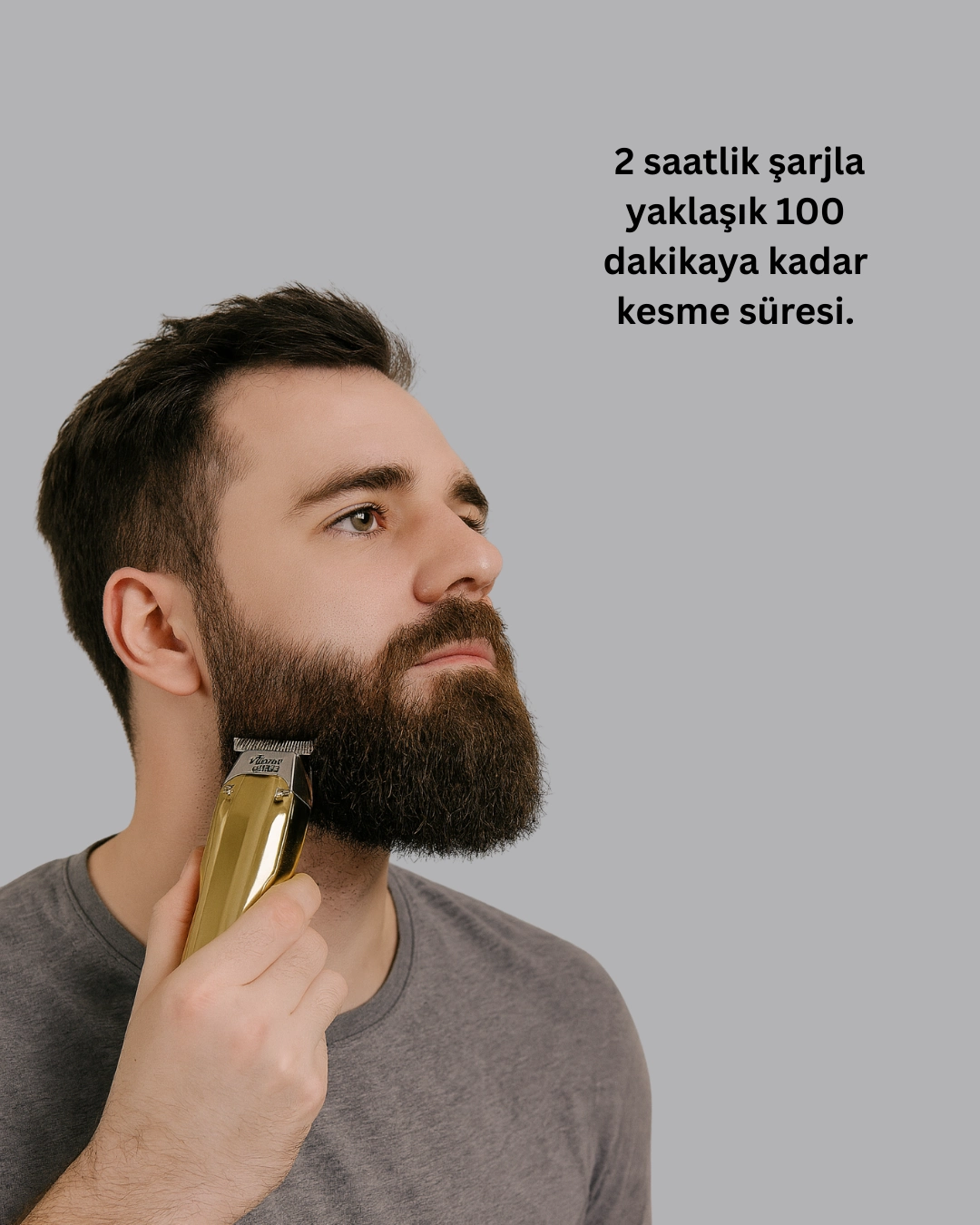 Profesyonel Saç Ve Sakal Kesme Tıraş Makinesi Usb Şarjlı Güçlü Motorlu ( Lisinya )