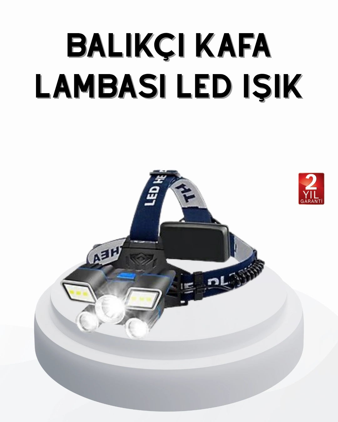 Profesyonel Şarjlı Led Far – Ipx5 Suya Dayanıklı, 4 Işık Modu, Hareket Sensörlü ( Lisinya )