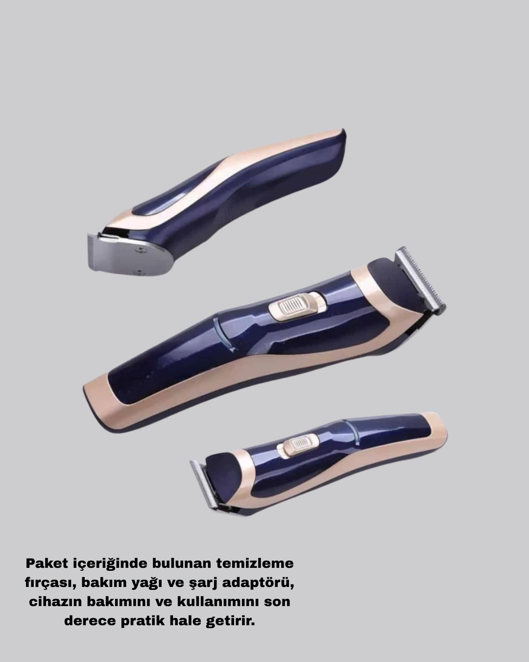 Profesyonel Şarjlı Saç Ve Sakal Kesme Makinesi – Unisex, 12 Mm Ayarlanabilir Başlık ( Lisinya )