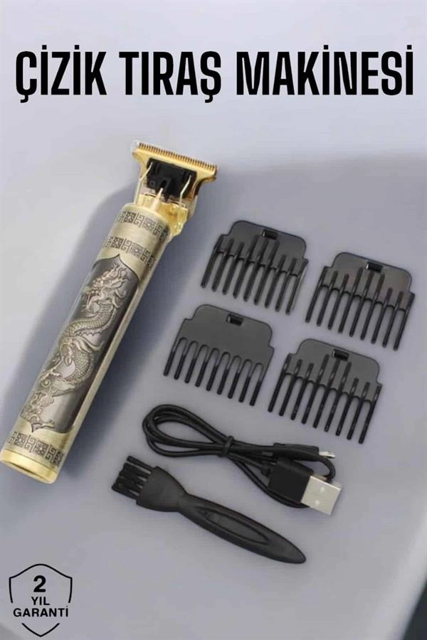 Profesyonel Şarjlı Saç Ve Sakal Şekillendirici Çizik Tıraş Makinesi ( Lisinya )