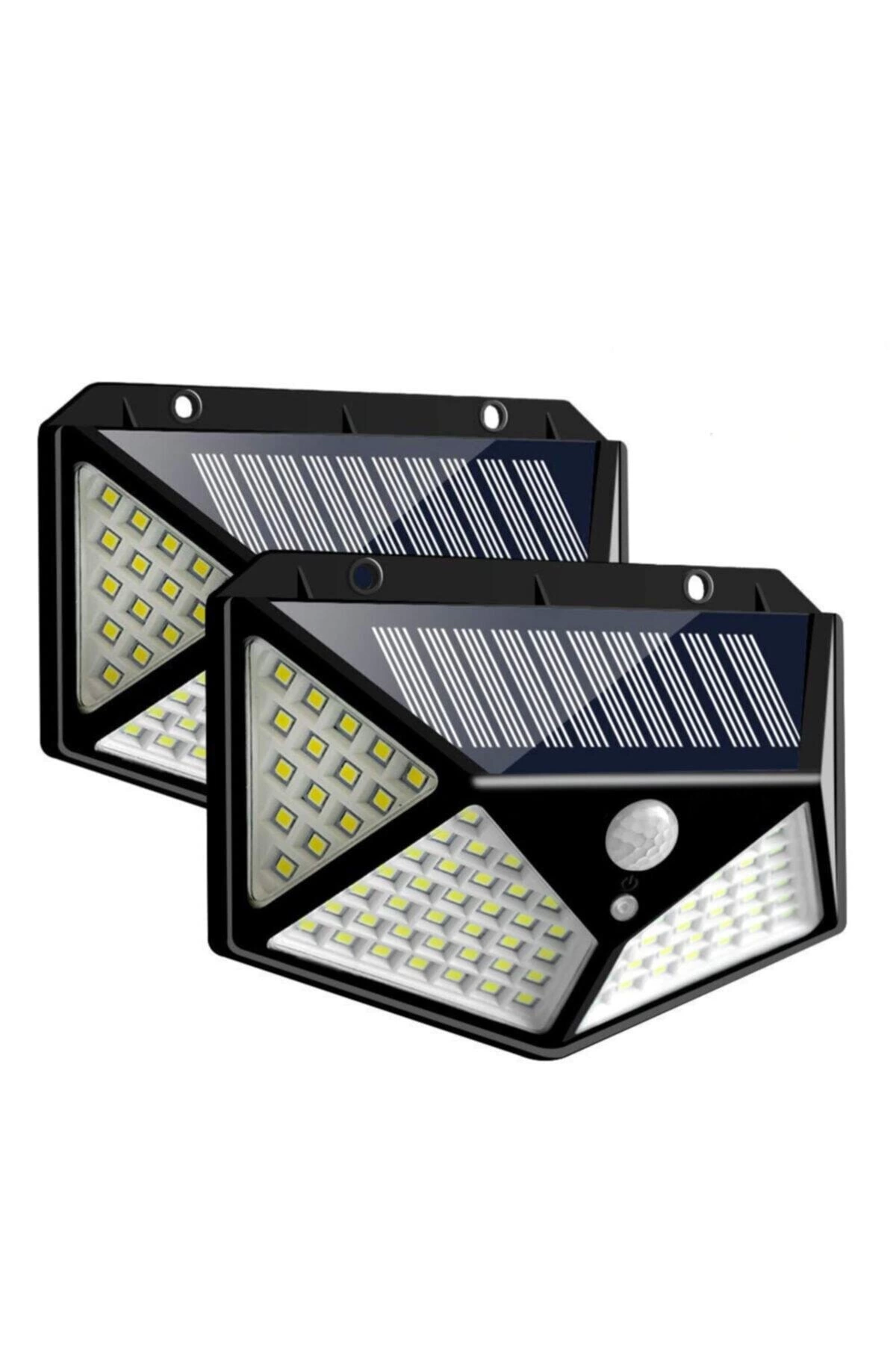 Projektör 100 Ledli Işık Sensörlü Güneş Enerjili Solar Lamba ( Lisinya )