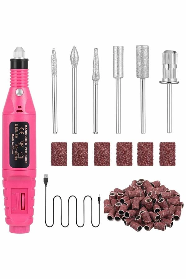 Protez Tırnak Ayak Nasır Ve Tırnak Mantar Makinesi Elektrikli 12v Tırnak Törpü Seti ( Lisinya )