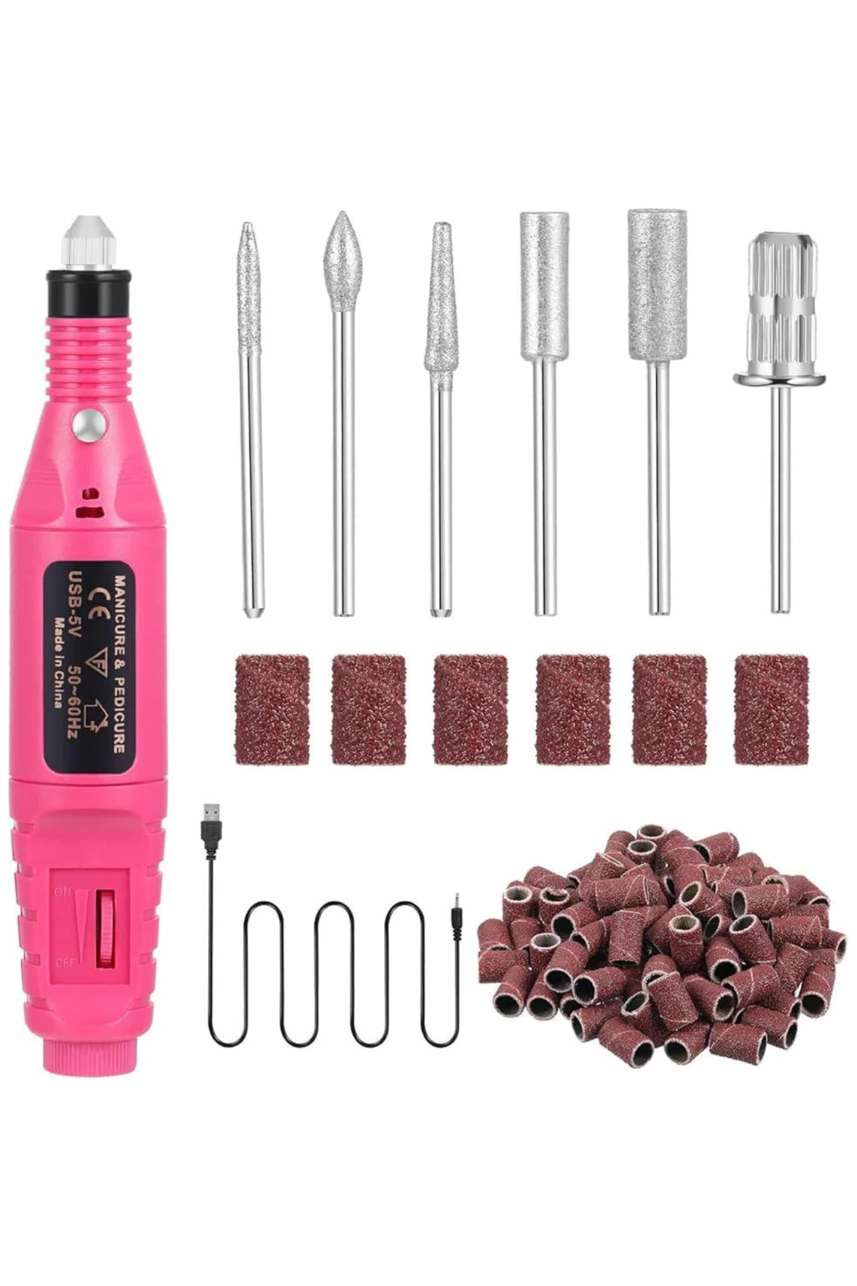 Protez Tırnak Ayak Nasır Ve Tırnak Mantar Makinesi Elektrikli 12v Tırnak Törpü Seti ( Lisinya )