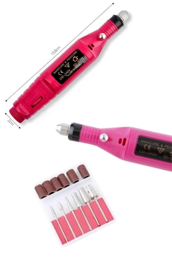 Protez Tırnak Ayak Nasır Ve Tırnak Mantar Makinesi Elektrikli 12v Tırnak Törpü Seti ( Lisinya )