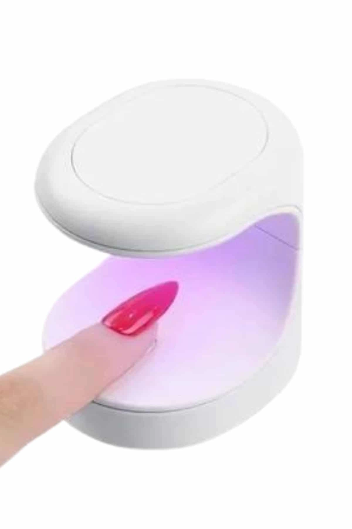 Protez Tırnak Kurutucu Kalıcı Oje Led Oje Kurutucu Uv Işınlı Taşınabilir ( Lisinya )