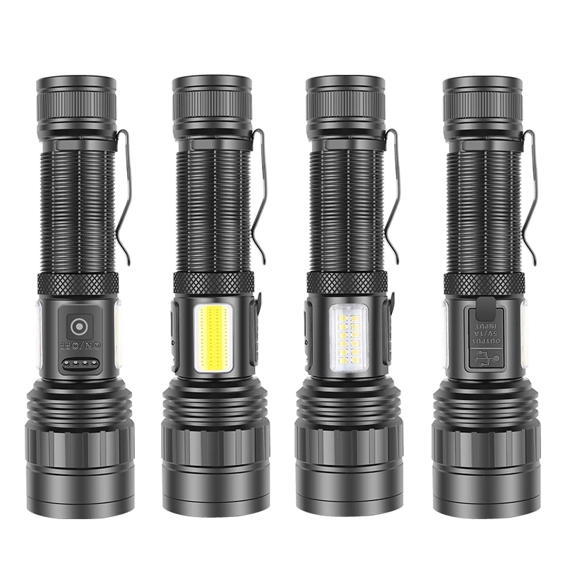 Ps-6153 10000 Lümen Zoomlu Mıknatıslı Tg Cob Led Powerbank Özellikli Profesyonel El Feneri ( Lisinya )