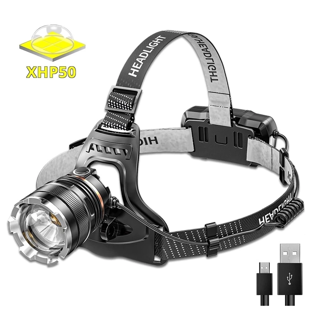 Ps-8002 Sensörlü Zoomlu Profesyonel Şarjlı Kafa Lambası ( Lisinya )
