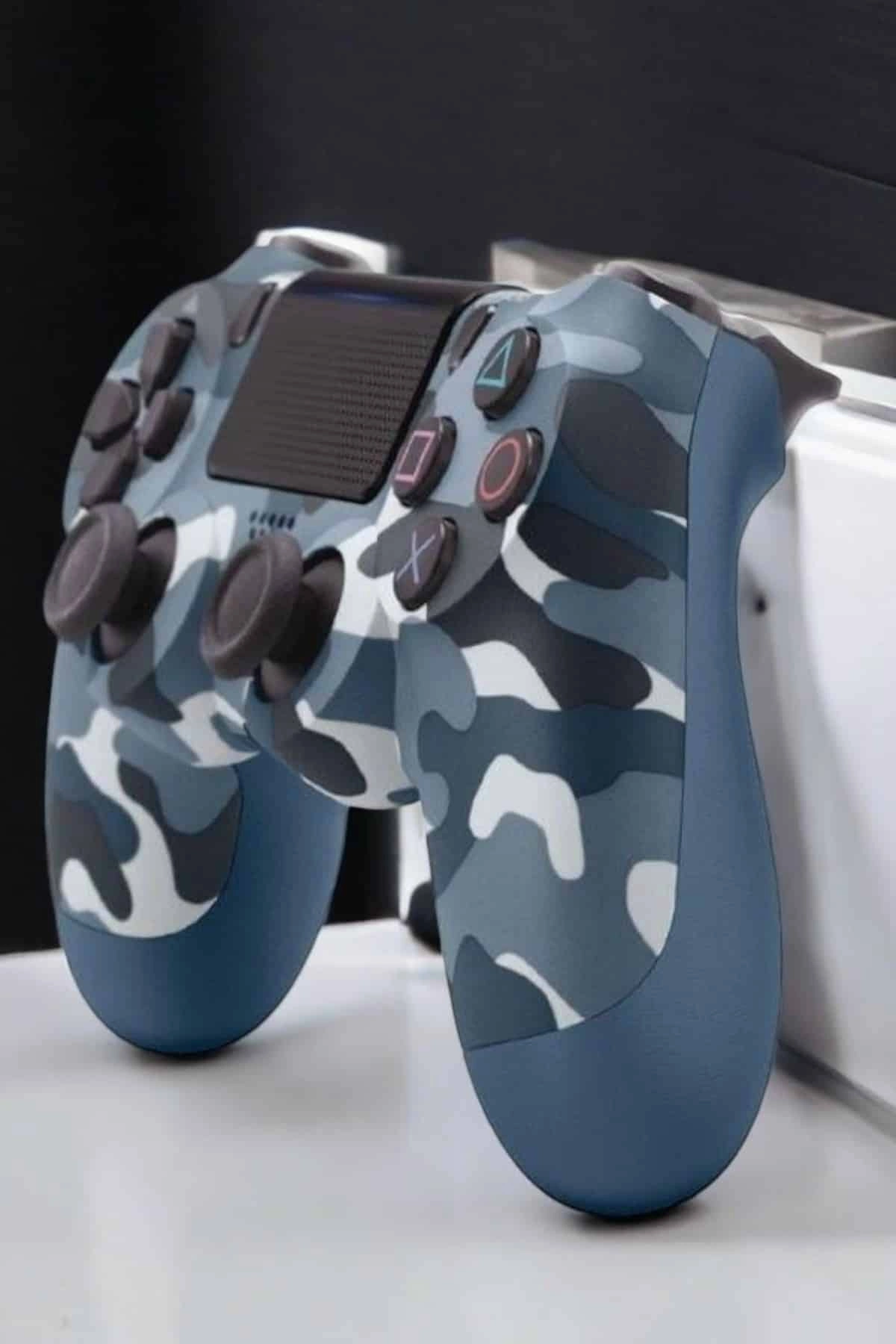 Ps4 Oyun Kolu Kamuflaj Desenli Joystick ( Lisinya )