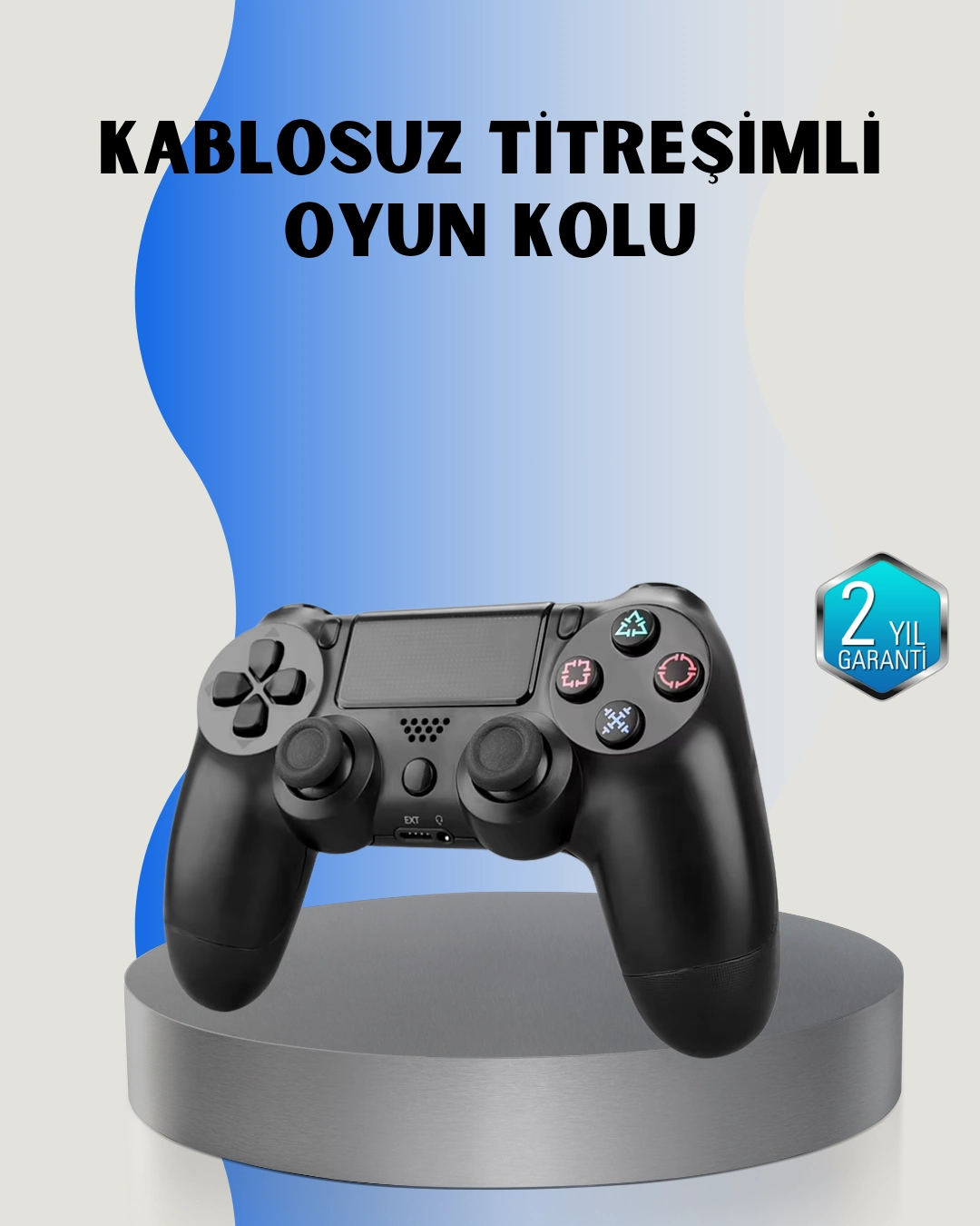 Ps4 Uyumlu Kablosuz Oyun Kolu – Gerçekçi Titreşimli Geri Bildirim ( Lisinya )