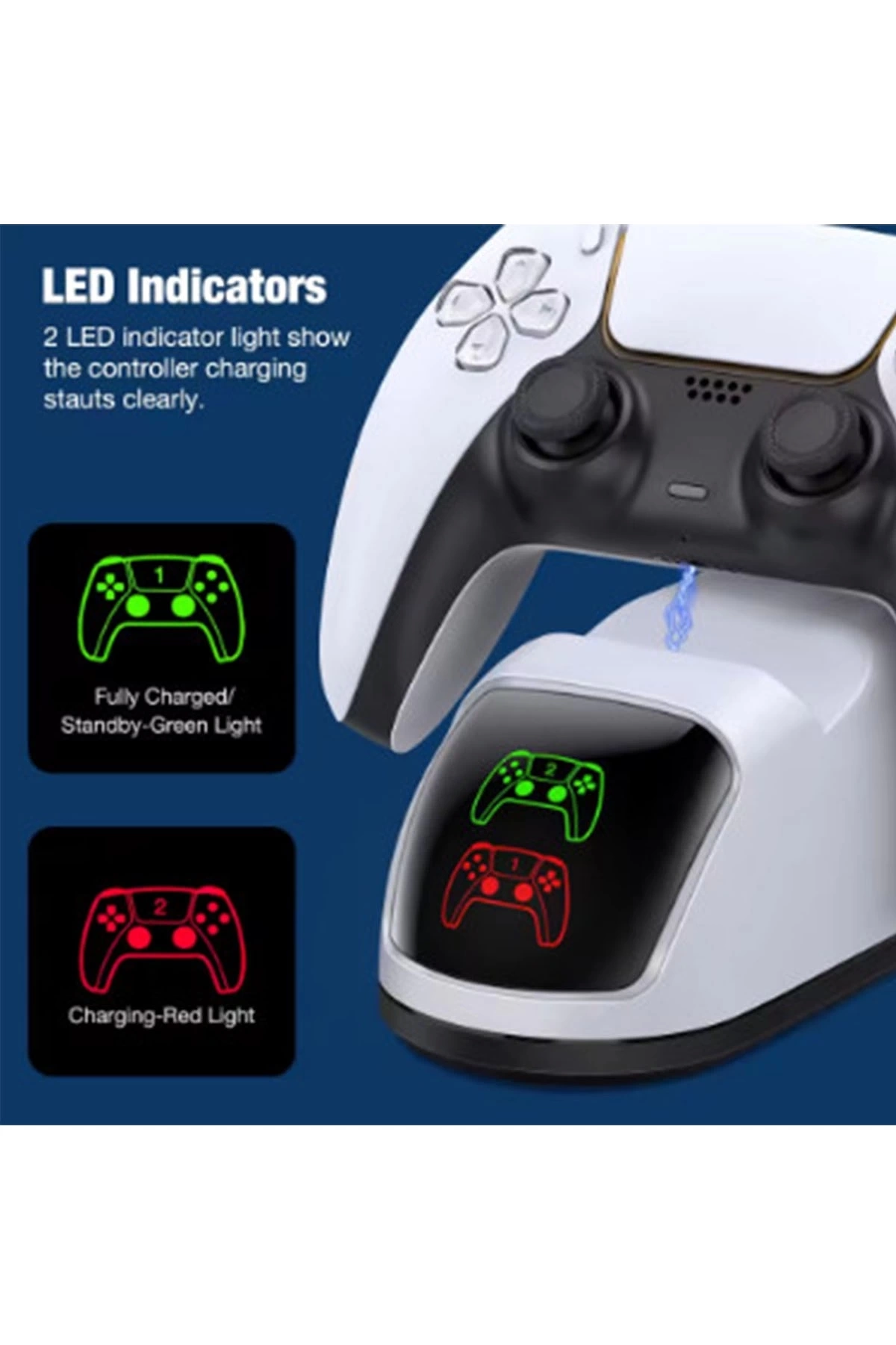 Ps5 Dualsense Şarj Istasyonu Playstation 5 Uyumlu Charging Station ( Lisinya ) Ps5 Dualsense Şarj Istasyonu Playstation 5 Uyumlu Charging Station ( Lisinya )