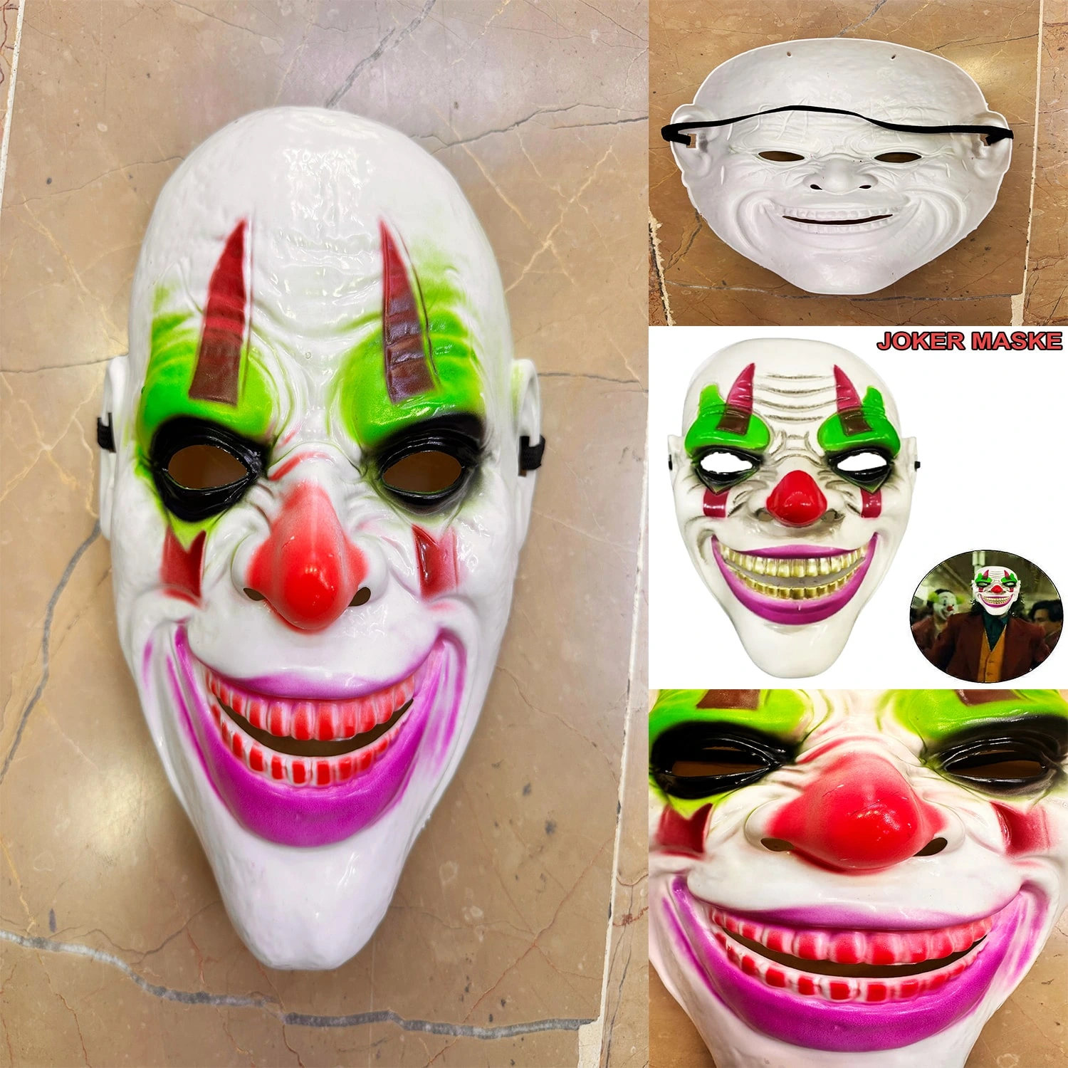 Psikopat Palyaço Temalı Joker Maskesi ( Lisinya ) Psikopat Palyaço Temalı Joker Maskesi ( Lisinya )
