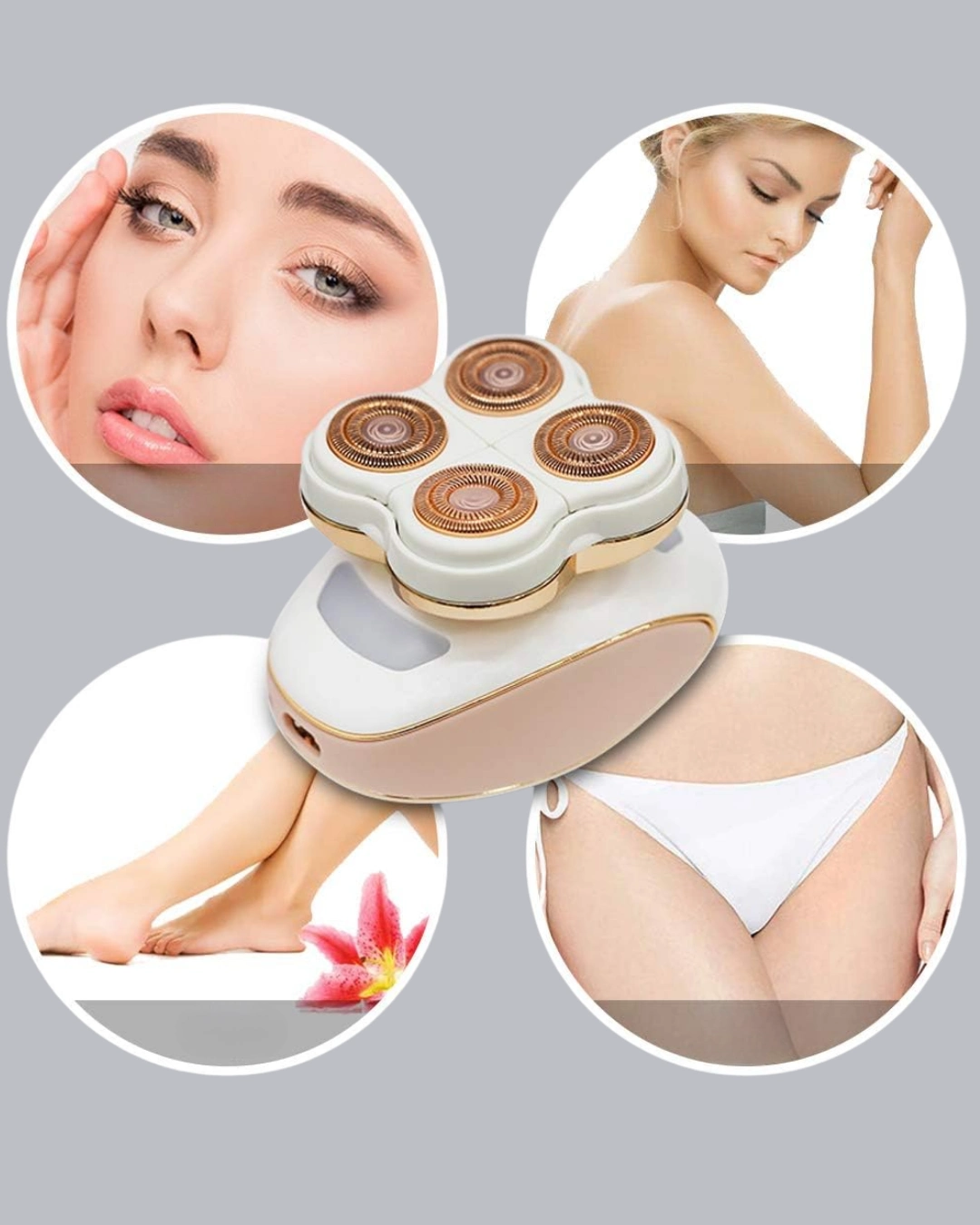 Pürüzsüz Cilt İçin Çok Başlıklı Ağrısız Tıraş Makinesi ( Lisinya )