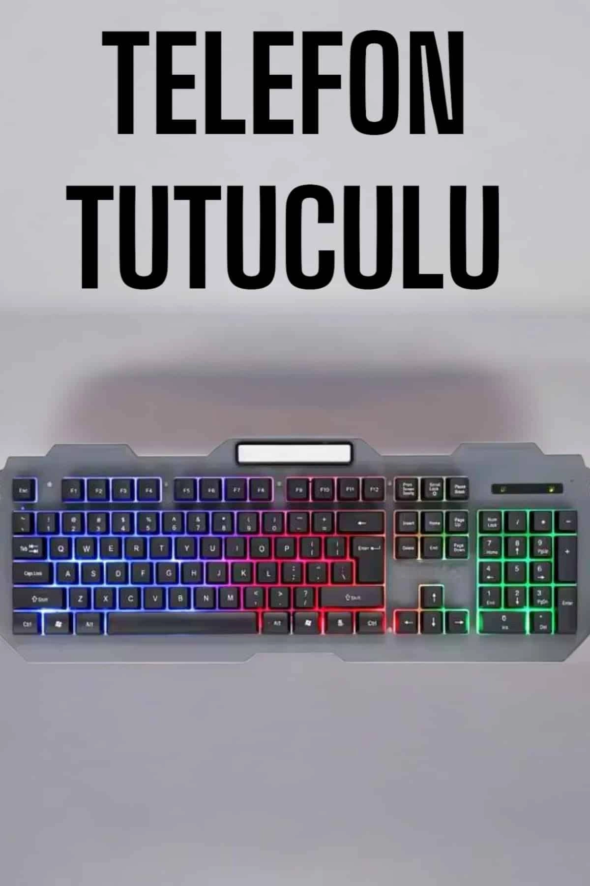 Q Klavye Rgb Işıklı Klavye Ve Mouse Seti Kablolu Mouse Hediyeliş ( Lisinya )