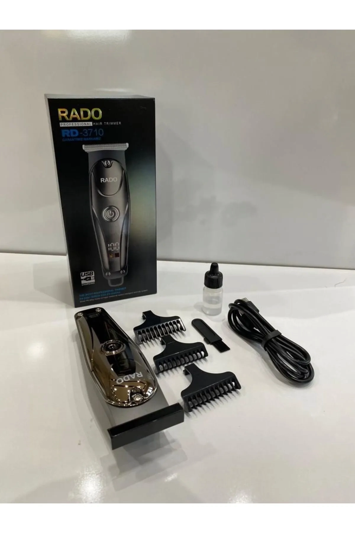 Rado Rd-3710 T Bıçak Sıfır Kesim Lcd Ekran Şarjlı Tıraş Makinesi ( Lisinya )