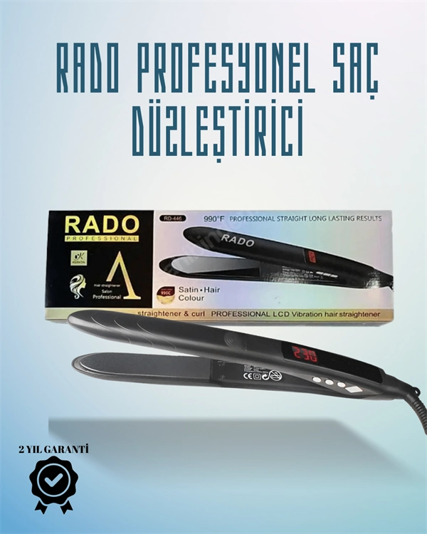 Rado Rd-446 Seyahat Dostu Saç Düzleştirici – Güvenlik Kilidi Ve Taşınabilir Tasarım ( Lisinya )