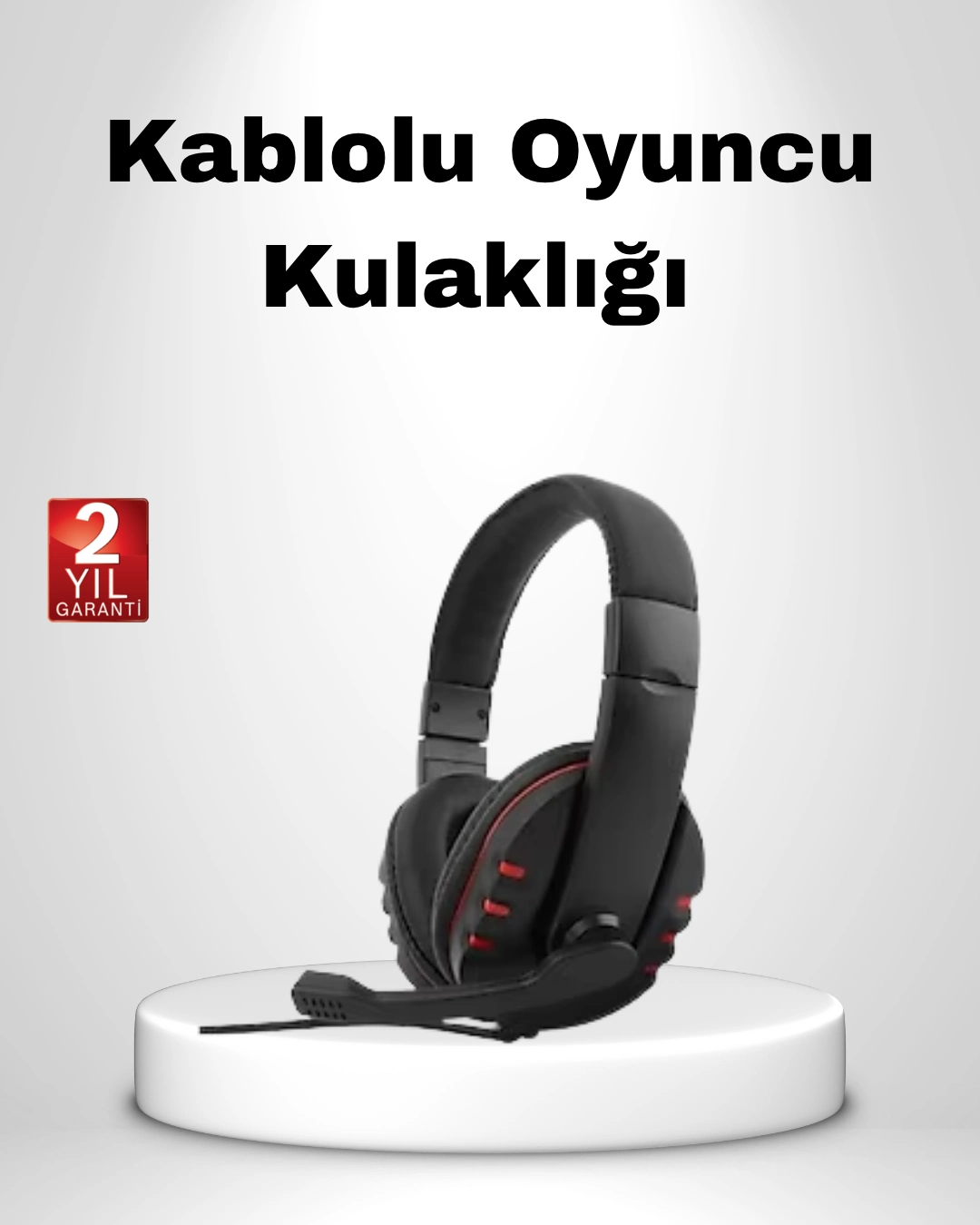Rahat Ve Dayanıklı Mikrofonlu Oyun Kulaklığı – Stereo Ses, Ayarlanabilir Kafa Bandı ( Lisinya )
