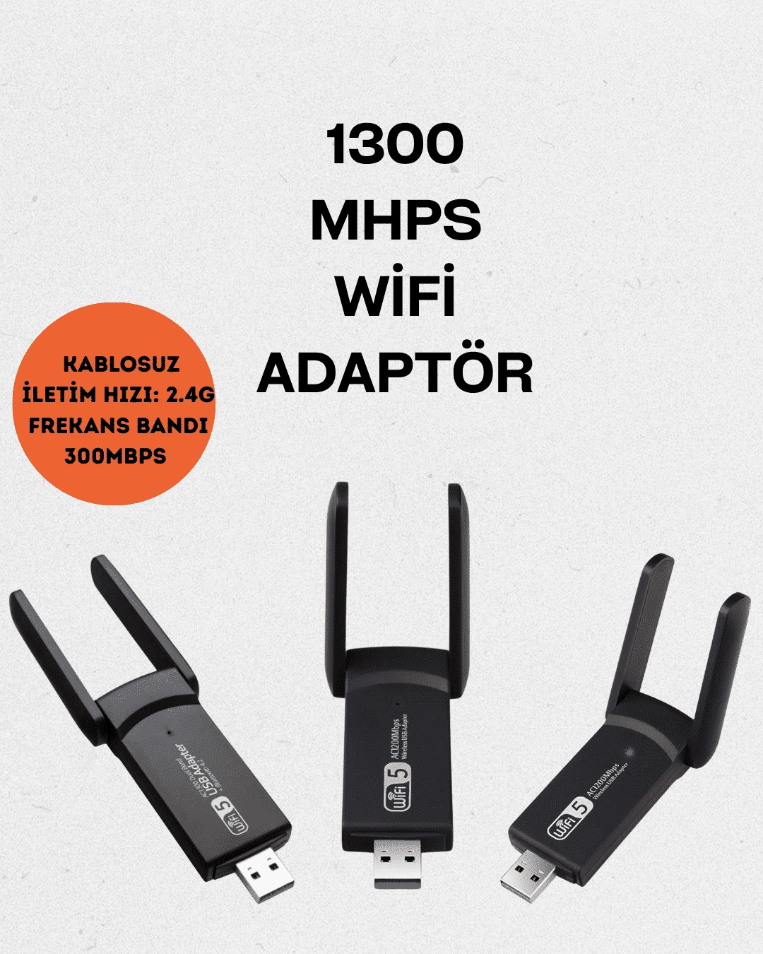 Realtek Chipsetli 5g Destekli Yüksek Hızlı Ağ Adaptörü ( Lisinya )