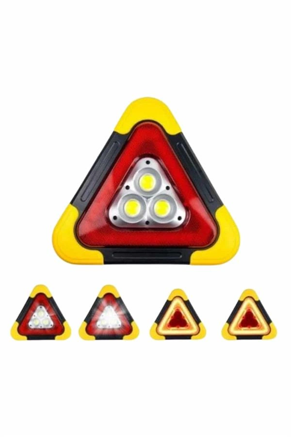 Reflektör Güneş Enerjili Taşınabilir Portatif Acil Güvenlik Işığı Araba Acil Uyarı Işığı ( Lisinya )