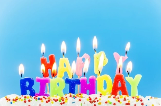 Rengarenk Happy Birthday Yazılabilen Doğum Günü Mumu ( Lisinya )