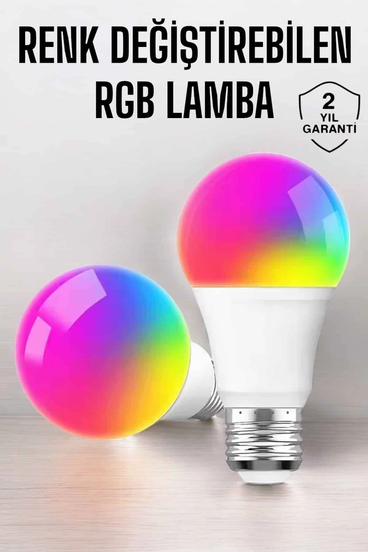 Renk Değiştirebilen Rgb Işıklı Led Ampul A+enerji 15 Watt Led Işık ( Lisinya ) Renk Değiştirebilen Rgb Işıklı Led Ampul A+enerji 15 Watt Led Işık ( Lisinya )