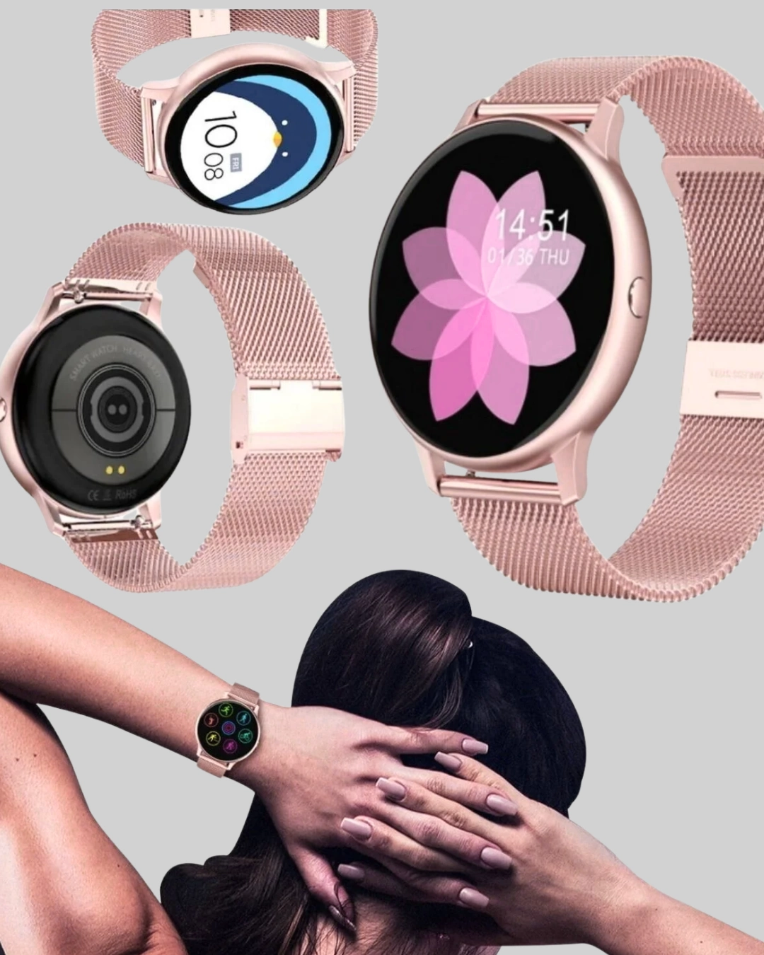 Renkli Ekranlı Akıllı Saat – Kalp Atış, Adım, Uyku Takibi, Ip68 Su Geçirmez ( Lisinya ) Renkli Ekranlı Akıllı Saat – Kalp Atış, Adım, Uyku Takibi, Ip68 Su Geçirmez ( Lisinya )