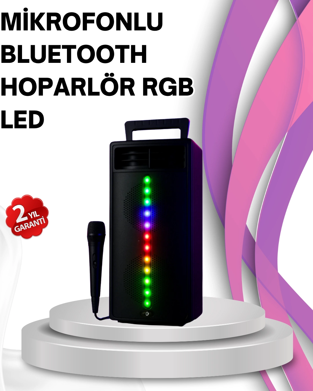 Renkli Işıklı Bluetooth Hoparlör – Taşınabilir, Güçlü Ses Performansı ( Lisinya ) Renkli Işıklı Bluetooth Hoparlör – Taşınabilir, Güçlü Ses Performansı ( Lisinya )